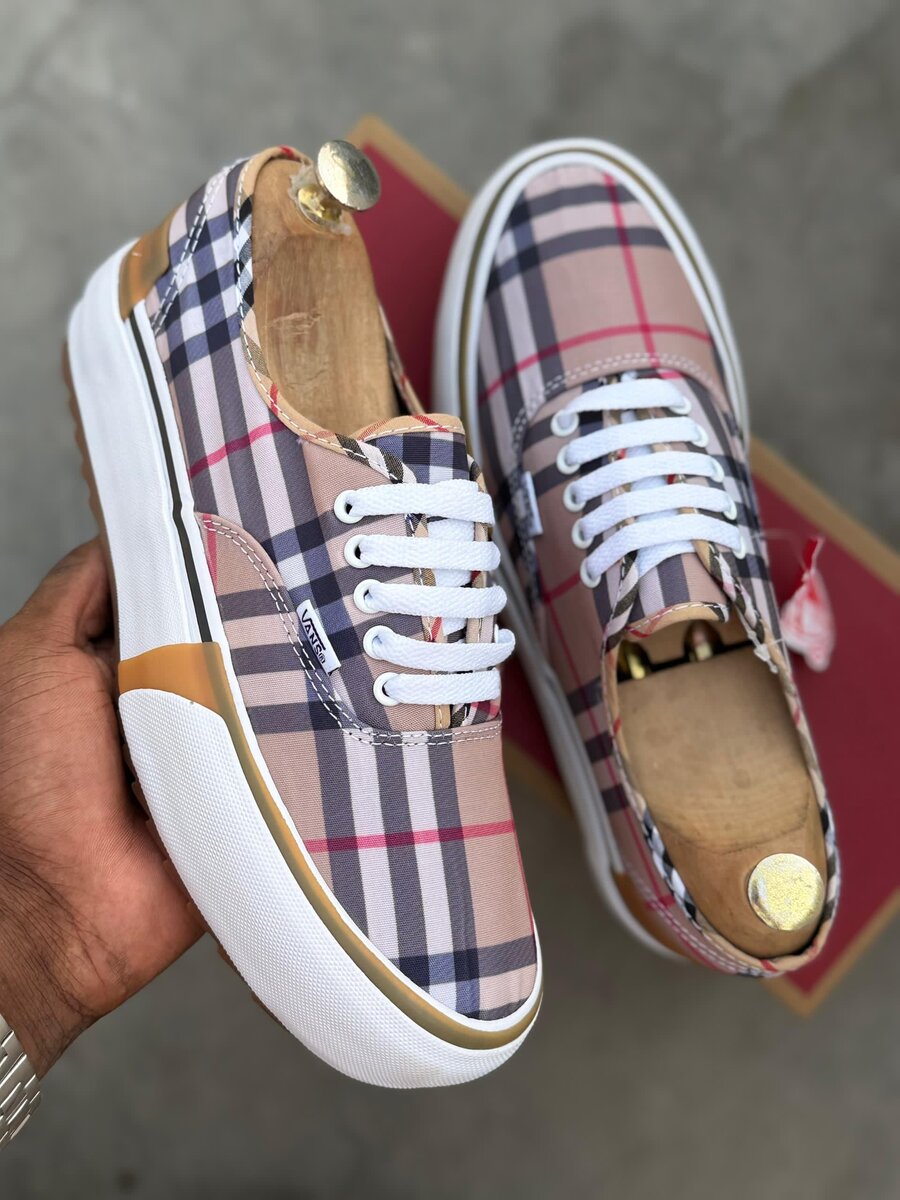 Baskets à carreaux décontractées