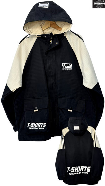 Veste à capuche noire unisexe