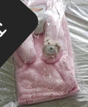 Baby Travel Blanket And Pillow pink