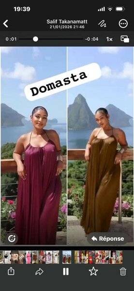 Robe longue fluide pour femmes