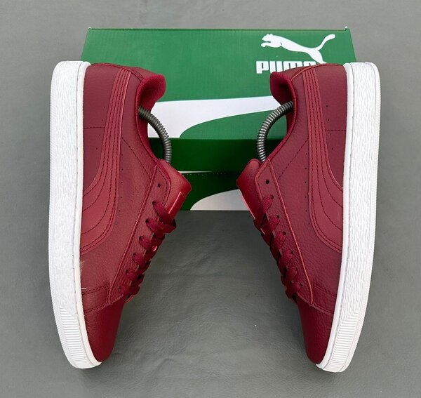 Baskets Puma rouges unisexes