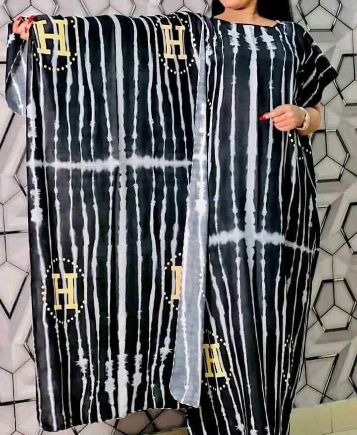 Robe longue à motifs ethniques