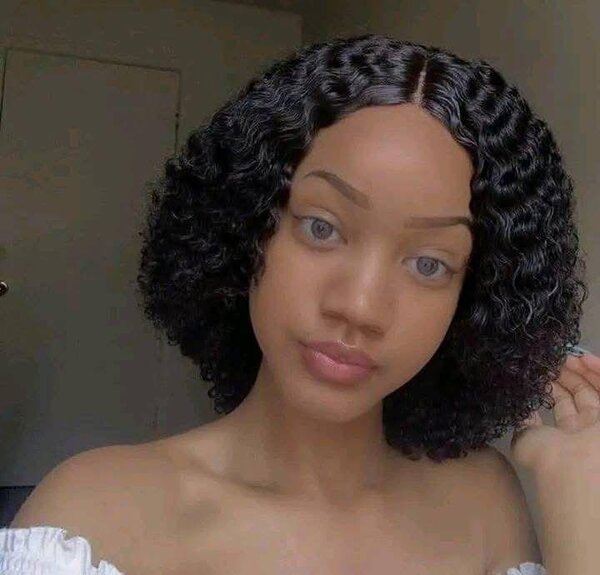 Perruque Bob Bouclée Naturelle