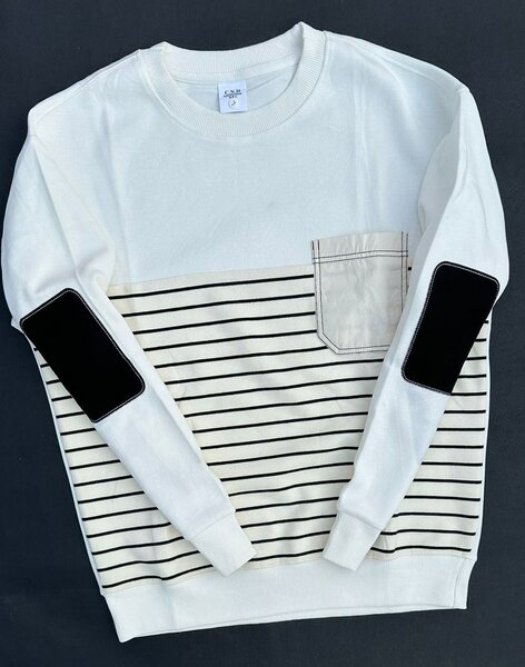 Sweat-shirt à rayures chic