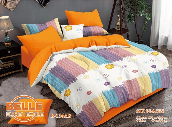 Draps en coton 3places