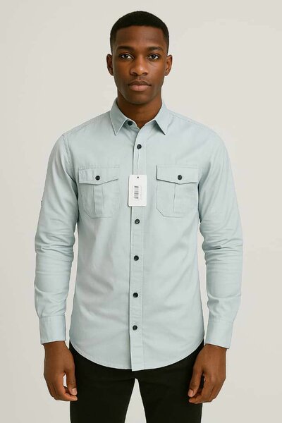 Chemise homme élégante manches longues