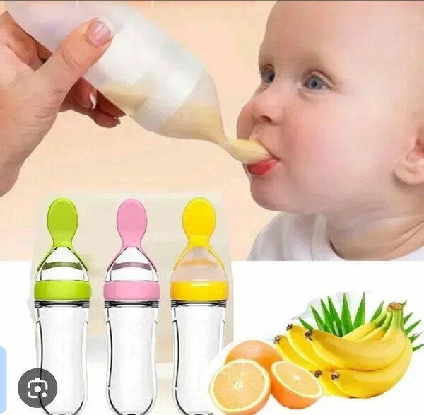 Baby Feeding Squeeze Spoon