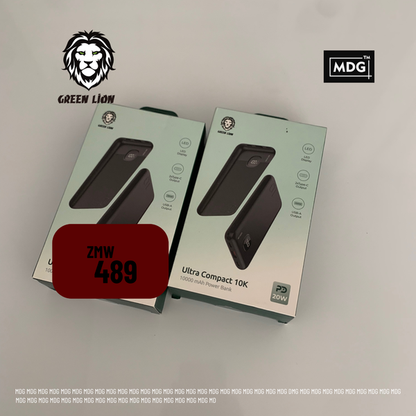 Green Lion Ultra Compact Power Bank PD 20W 1000mAh - Black