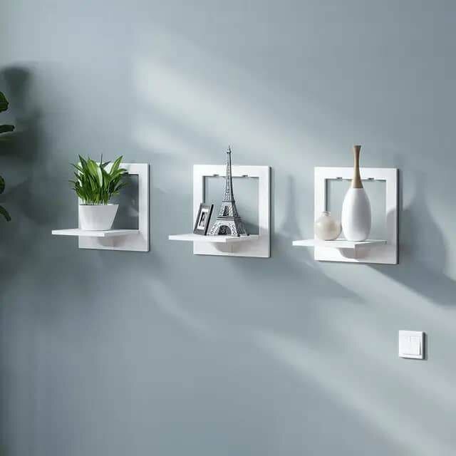 3 set White Shelf