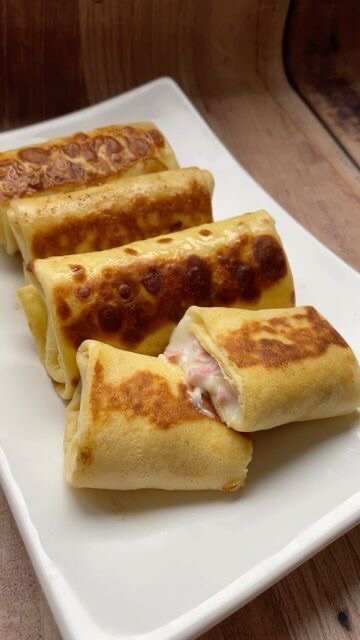 Crêpes jambon fromage
