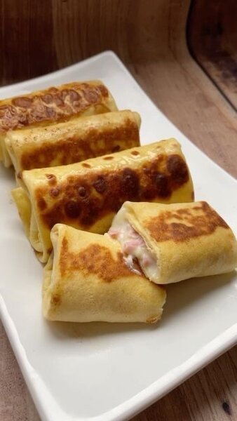 Crêpes jambon fromage