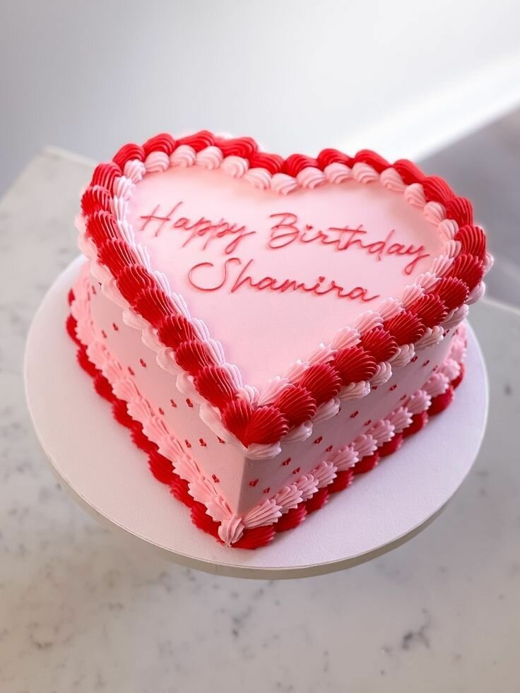 Vintage Heart ️ Theme Cake