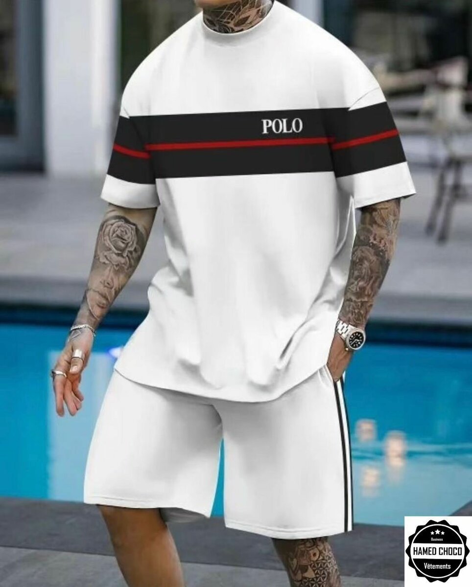 Ensemble homme POLO et shorts