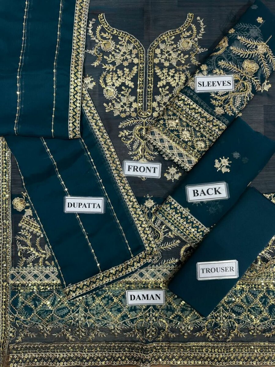 Fabric chiffon & malai