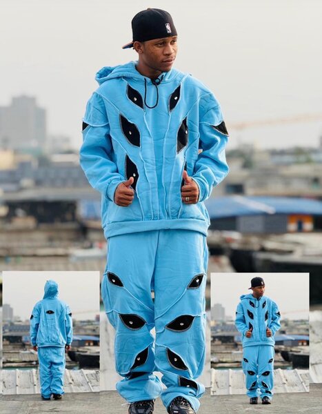 Ensemble survêtement bleu homme