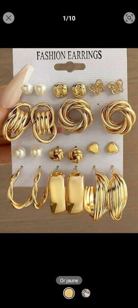 Boucles d'oreilles originales de qualité