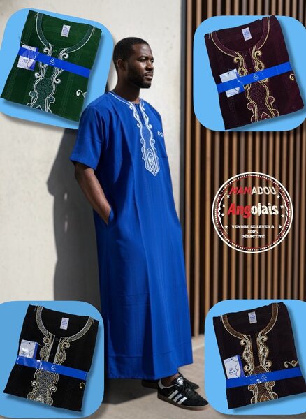 Boubou africain homme élégant