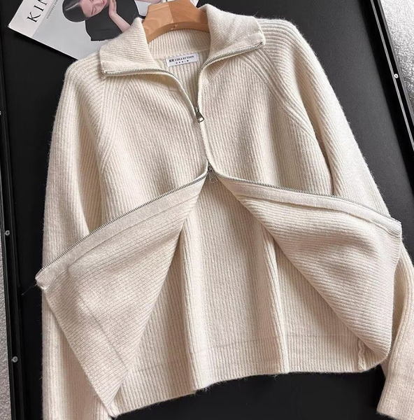 Дизайнерский вязаный кардиган