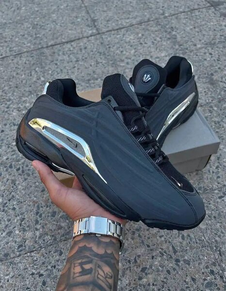 Chaussures de sport homme noir et argent