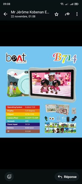 Tablette Enfant B714 7"