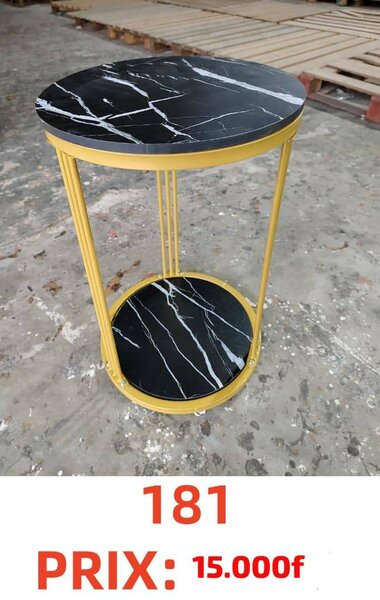 Table d'appoint moderne marbre