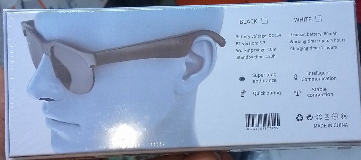 Lunettes Audio Bluetooth XG88 Pro