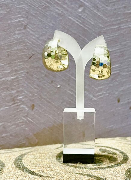 Boucles d'oreilles créoles dorées