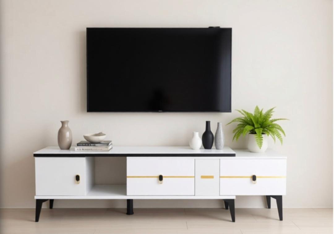 Meuble TV moderne blanc