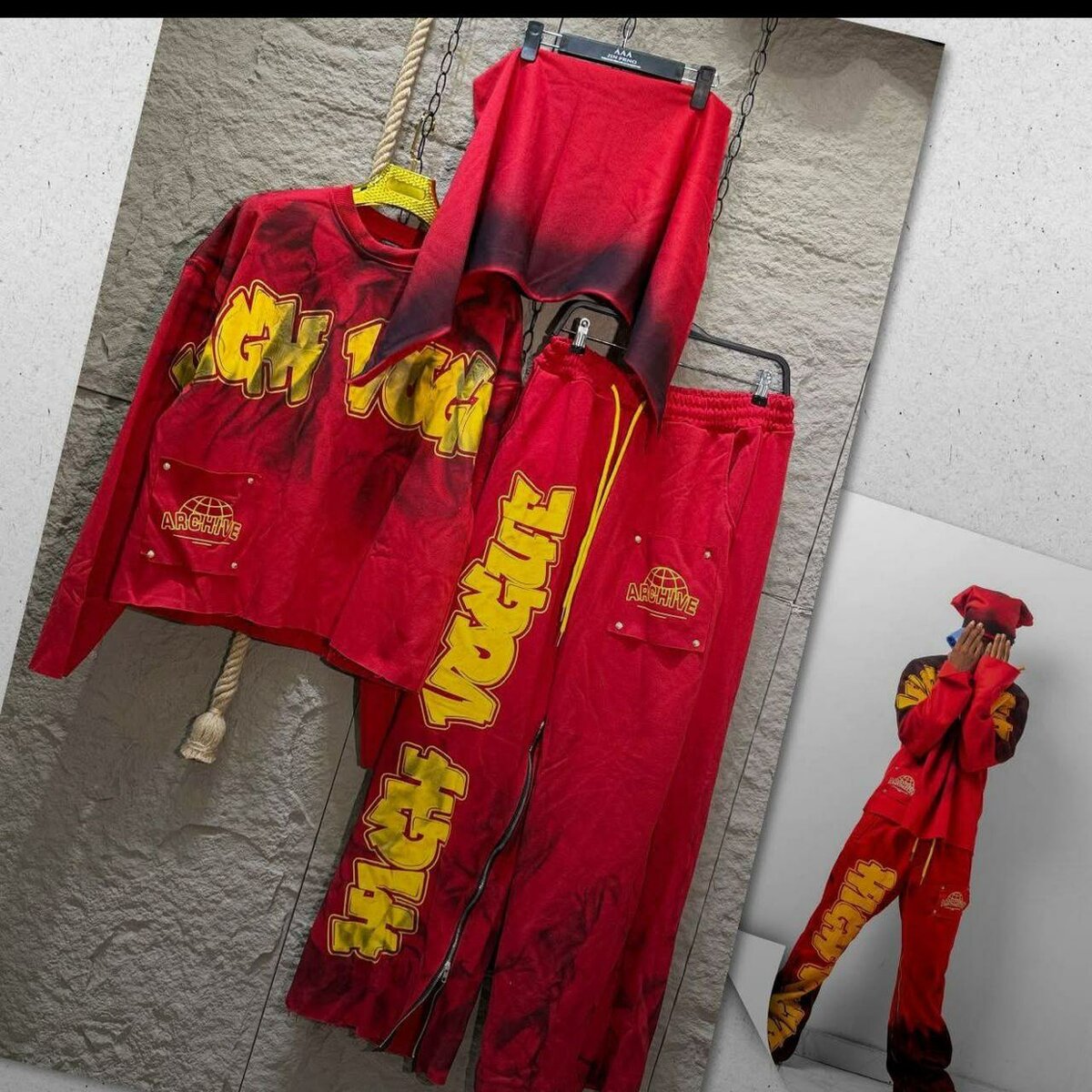 Ensemble streetwear vibrant