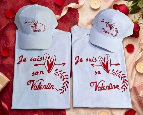 T-Shirt Couple Saint-Valentin