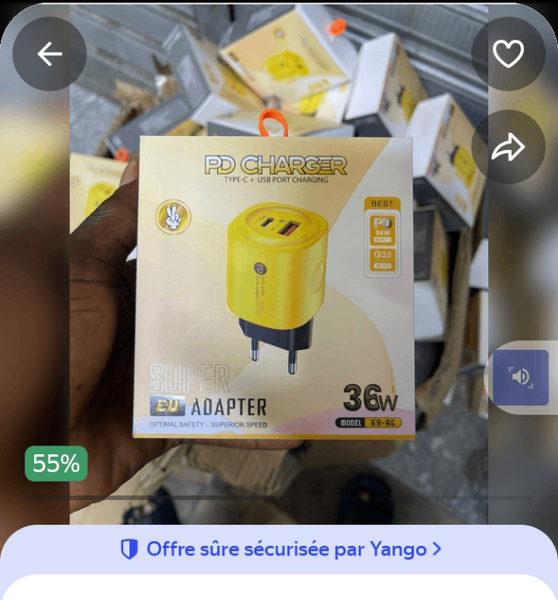 Chargeur USB-C PD 36W