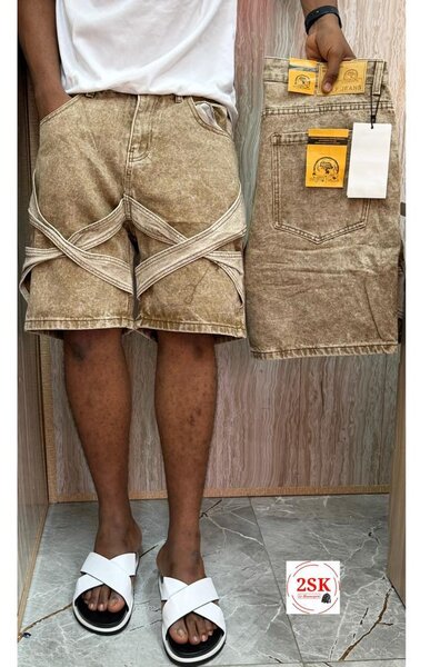 Shorts jeans cargo homme