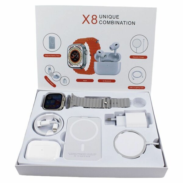 Montre connectée X8 avec écouteurs