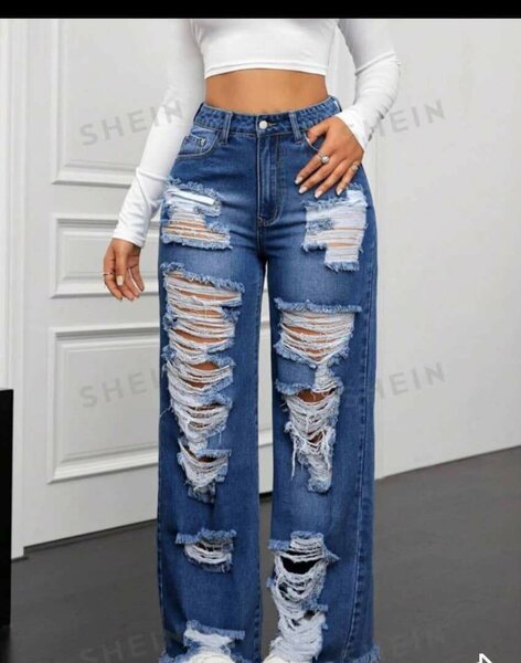 Jeans déchirés femme - SHEIN