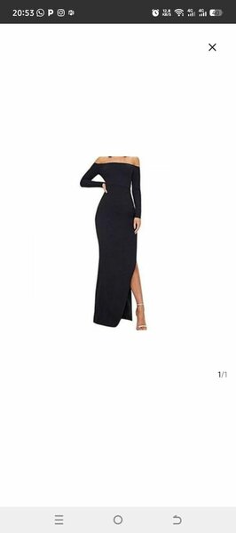 Robe de soirée élégante noire