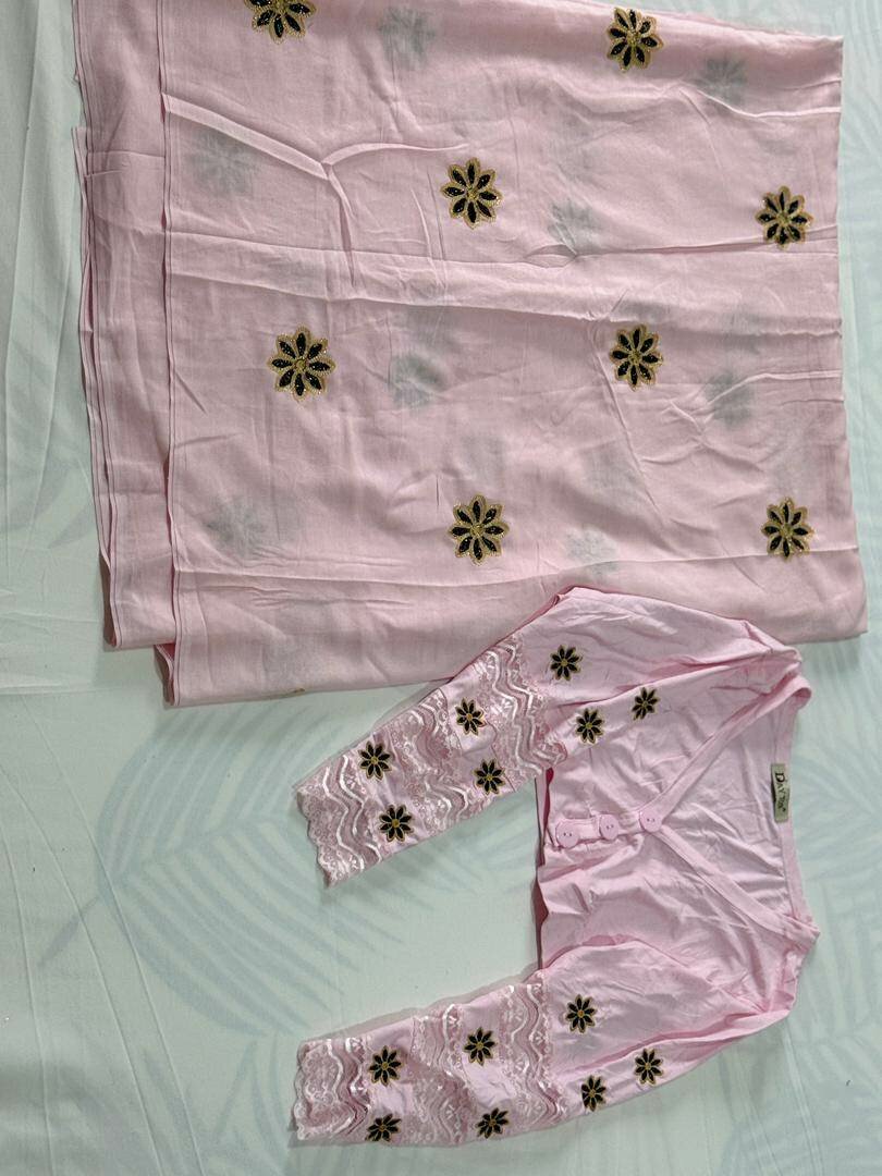 Sari Éthniques en Coton Floral