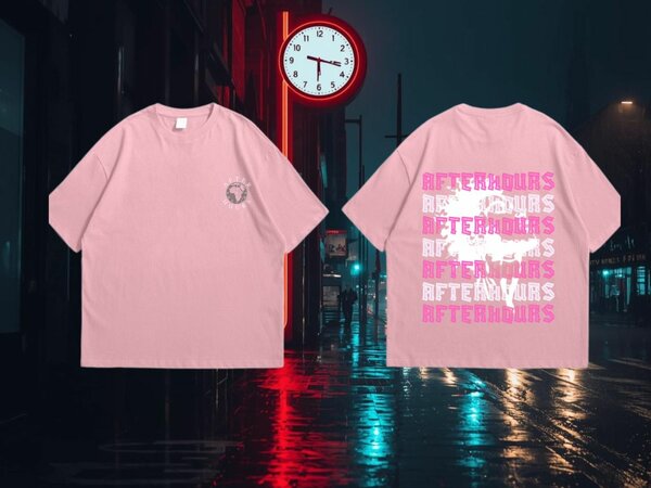 T-shirt rose Afterhours The Weeknd