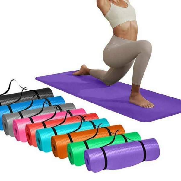 Tapis de yoga antidérapant coloré
