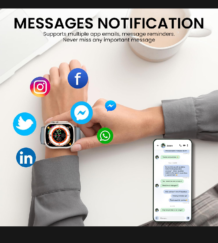 Ultra 2 Smart watch with 7 strap