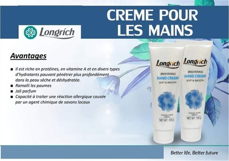 Hand crème anti tâche Longrich