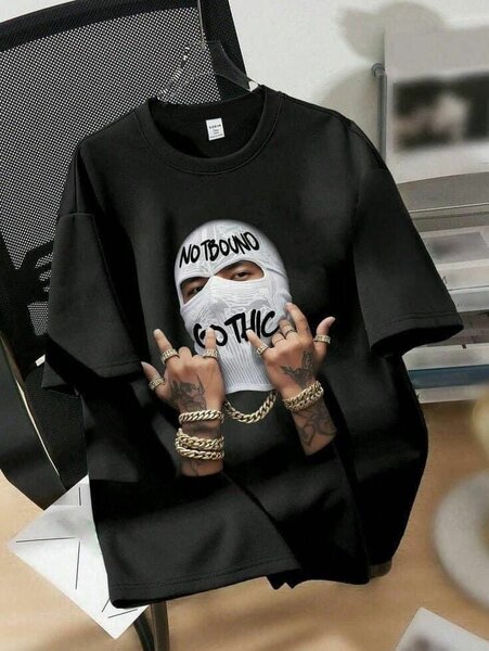 T-shirt homme noir avec motif graphique NOTBOUND