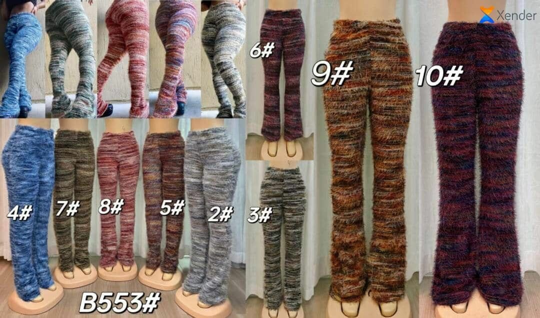 Pantalons tricotés confortables