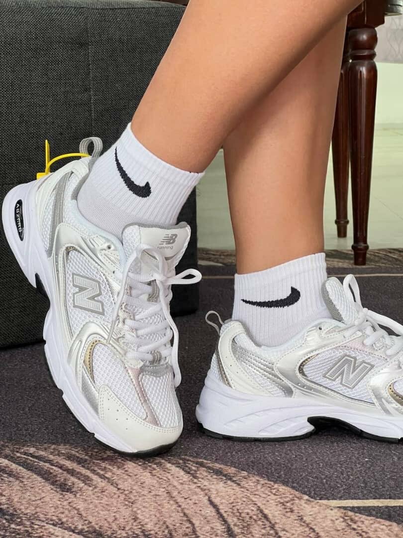 Baskets blanches tendance femme