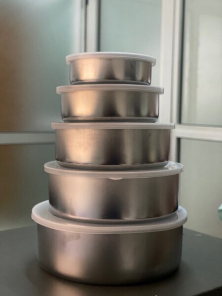 Ensemble de boîtes en acier inoxydable