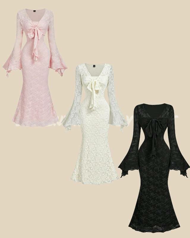 Robe en dentelle pour femmes