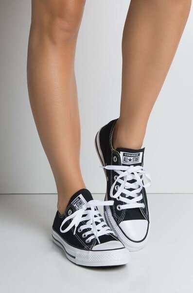 Baskets noires classiques unisexes