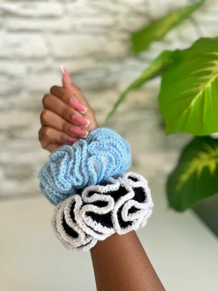 Chouchous tricotés colorés