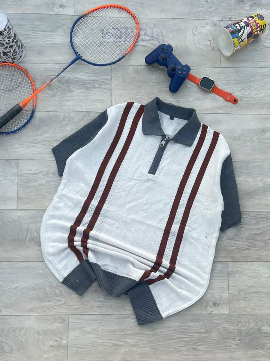 Polos décontractés rayés homme