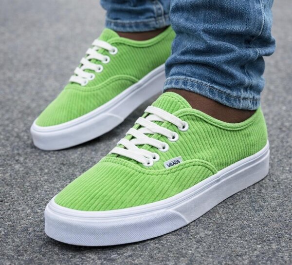 Sneakers vert en toile tendance