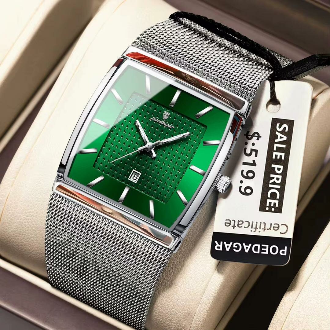 Montre élégante en acier